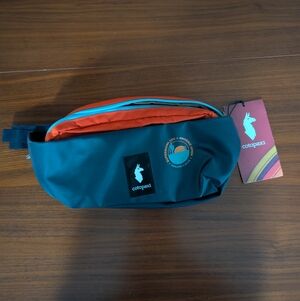 Cotopaxi Coso 2L Hip Pack Cada Día Blue Orange With Super Bowl Logo